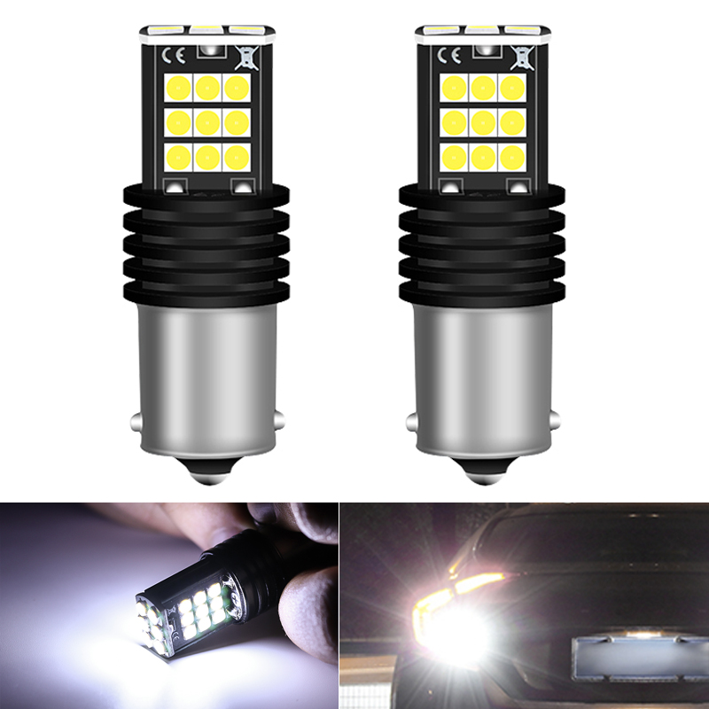 

2X 1156 BA15S P21W 24Led 3030 Car Led Turn Parking Signal Lights Brake Tail Lamps Auto Rear Reverse Bulbs DC 12V Super Bright, As pic