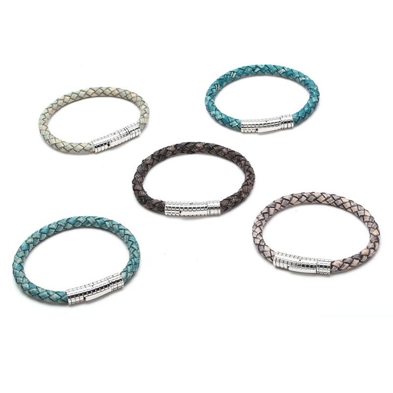 

men leather bracelet titanium stainless steel bracelets trendy mens bracelet 2020 erkek bileklik male jewelry valentine
