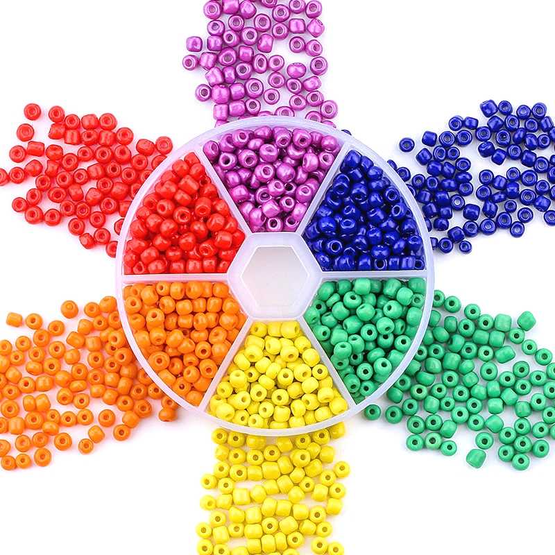 

Wholesale 3mm 4mm Mixed Glass SeedBeads Round Charm Czech Beads For Jewelry Making DIY Beading Work Accessories 2000pcs/box