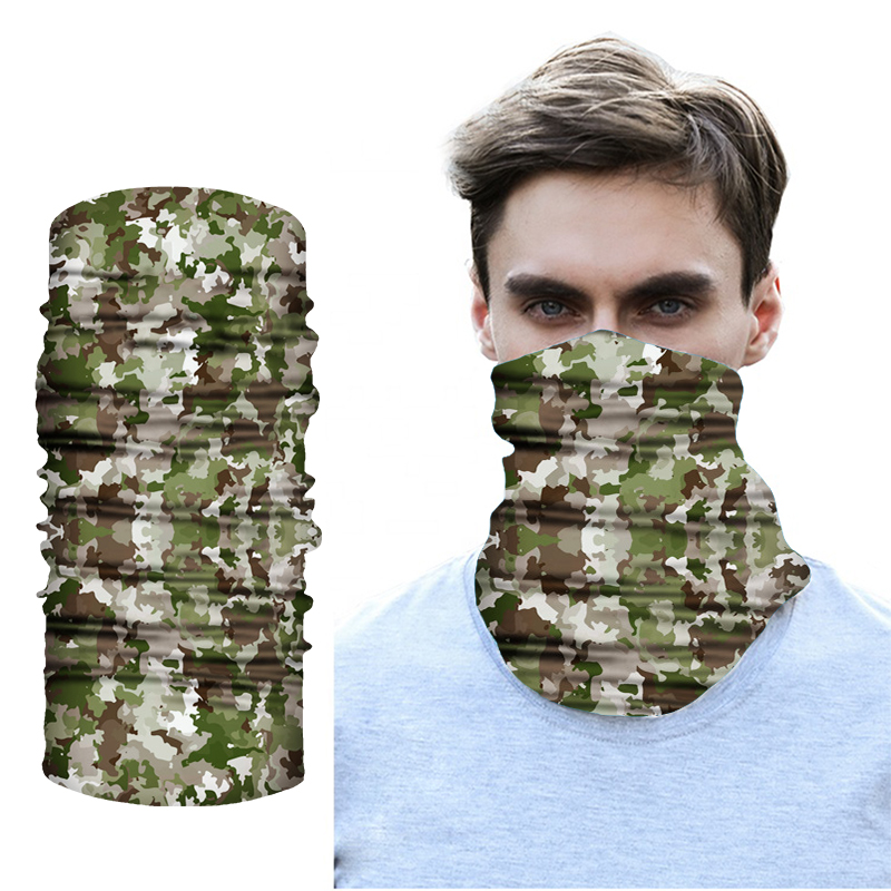 

Outdoor Sports Headband Bandana Neck Gaiter Camping Hiking Headscarf Sunscreen Canvas Printed Magic Scarf Tubular Headwear, B378