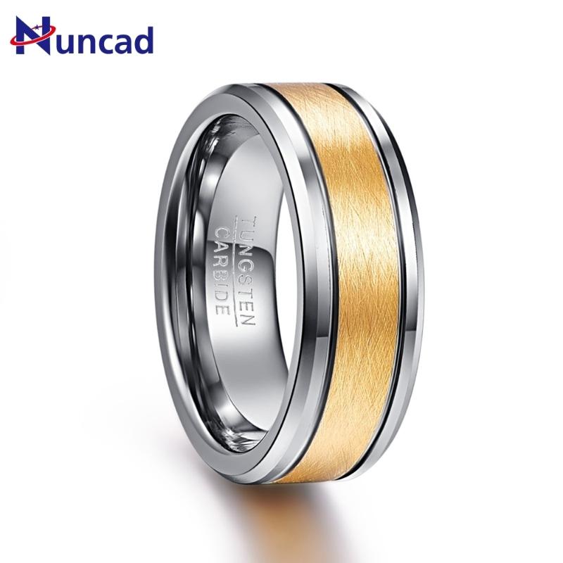 

VAKKI 8mm Width Men Rings Tungsten Carbide Engagement Wedding Bands Multi-size Anillos Para Hombres Pierscienie