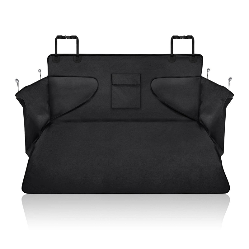 

Dog Trunk Protector Dog Waterproof Trunk Cover For Dogs Car Universal Protective Cover With Side Guard Protective For, Black