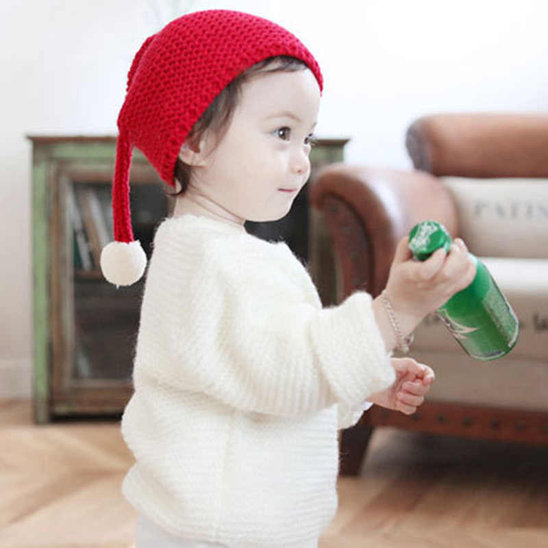 

Cute Christmas Hat Warm Cloth Cap Adult Child Family Hat Santa Claus Special Christmas Decor For Home, Black