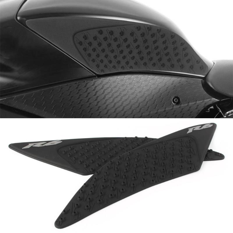 

Car Tank Traction Side Pad Gas Fuel Knee Grip Protector For YZF R6 YZF-R6 2020 2020 Black/White