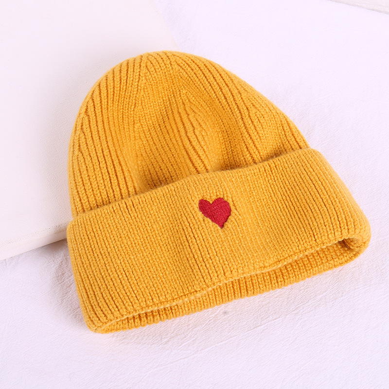 

Creative Lovely Embroidered Knitted Hat for Both Men and Women European and American Fashion Street Warm Wool Hat