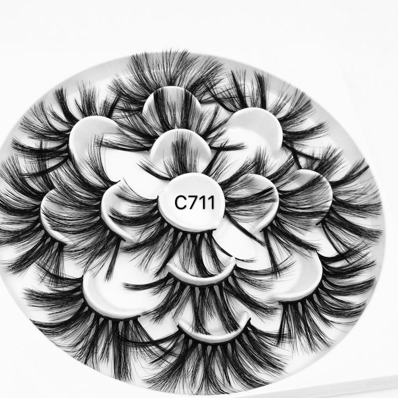 

NEW 7 pairs natural false eyelashes 22mm-25mm fake lashes long makeup 3d mink lashes eyelash extension mink eyelashes for beauty