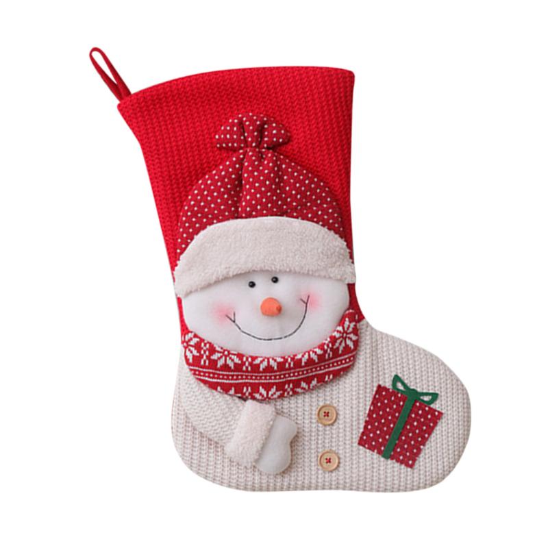 

1PC Candy Bag Portable Creative Adorable Festive Sock Candy Holder Hanging Bags Gift Pouch for Christmas Party