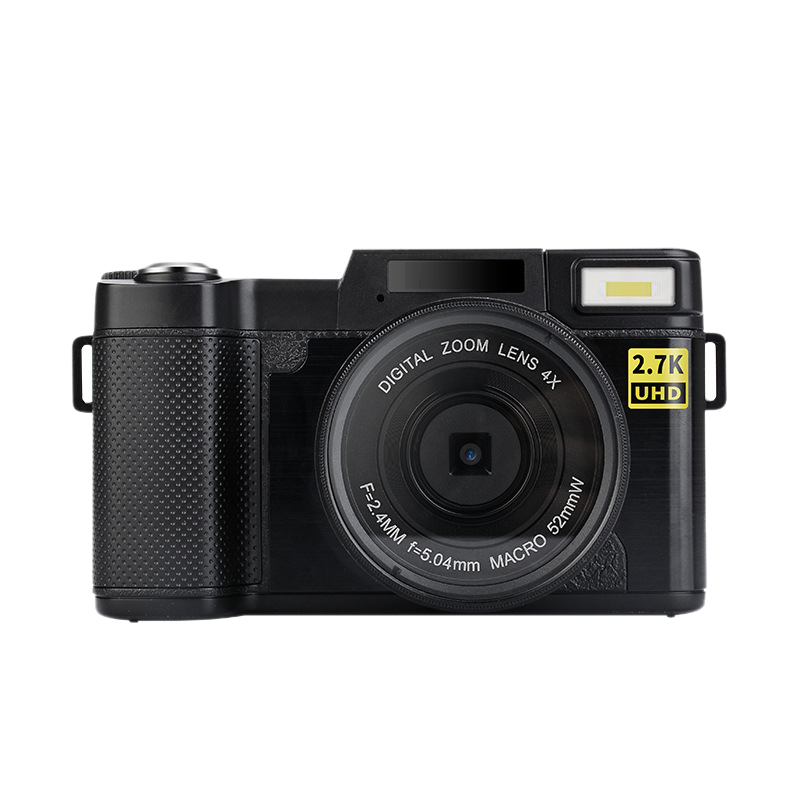 

HD 2.7K WiFi Digital Camera 24MP with 3.0 inch LCD Retractrable 180 Degree Rotation Flip Sn Video Recorder Camcor, Black