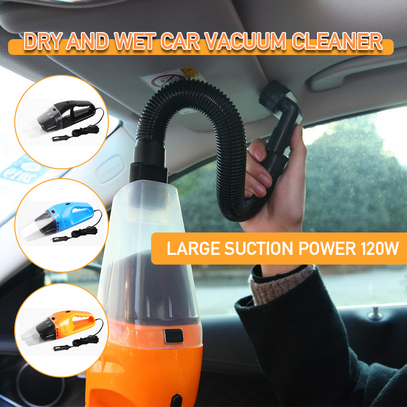 

Portable Car Vacuum Cleaner Black Orange Blue High Power Car Aspirateur Voiture Handheld Vacuum Cleaner For And Household