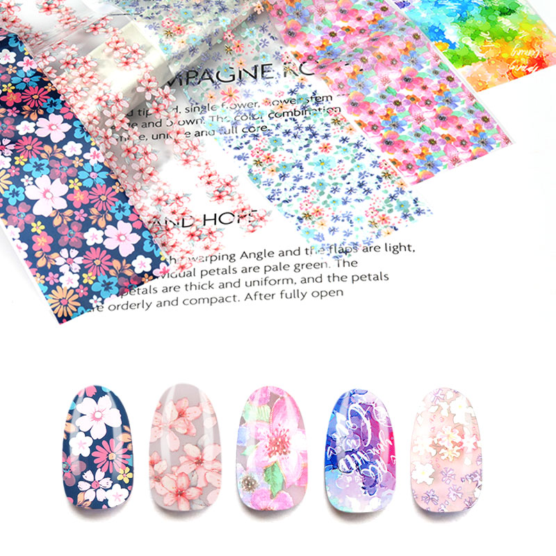 

Butterfly Nail Sticker Art Flower Nail Film Transfer Sticker Slider Color, C5