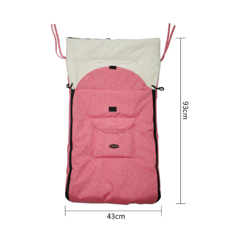 

Newborn Infant Baby Blanket Plush Linen Winter Warm Swaddle Wrap Sleeping Bag US