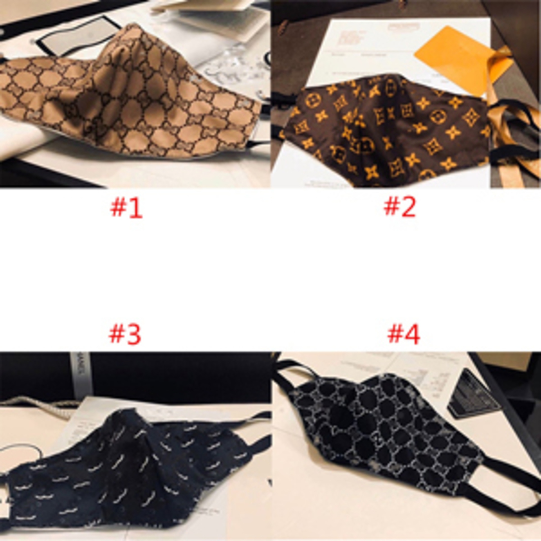 

Design Fashion Unisex Letter Face Mask Dustproof Sunproof Masks Washable Breathable Mouth- X8ny