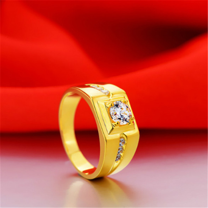 

Fashion new men's domineering zircon ring ring party holiday gift jewelry wholesale