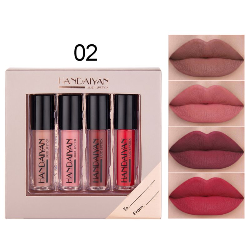 

New Lip Gloss Makeup Lip Matte Lipstick Matte Long Lasting Waterproof Liquid