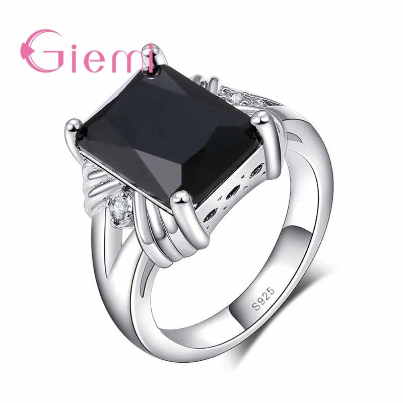 Femmes Hommes Vintage 925 Argent Anneau Rétro Gothique Punk Doigt Band Bijoux SZ 6-10