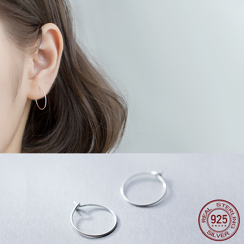 

La Monada Small Circle Hoop Earrings For Women Silver 925 Fine Women Earrings Jewelry Minimalist Hoop 925 Silver