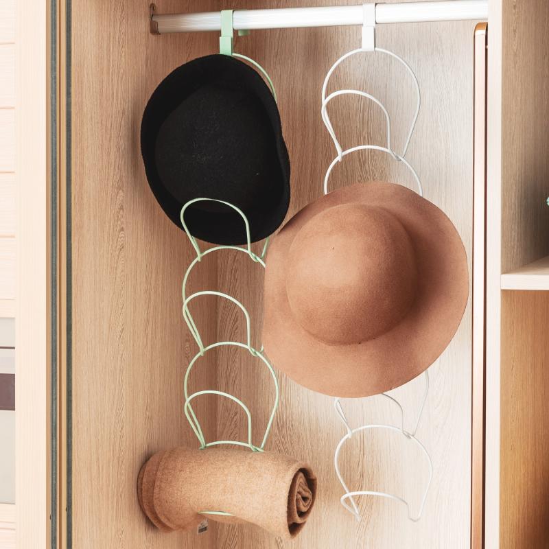 

Cap Rack Hat Organizer 5 Pack Door Hanger Hook For Caps,Clothes,Towel,Kitchen,Baseball Cap Multifunctional Door/Wall Mounted