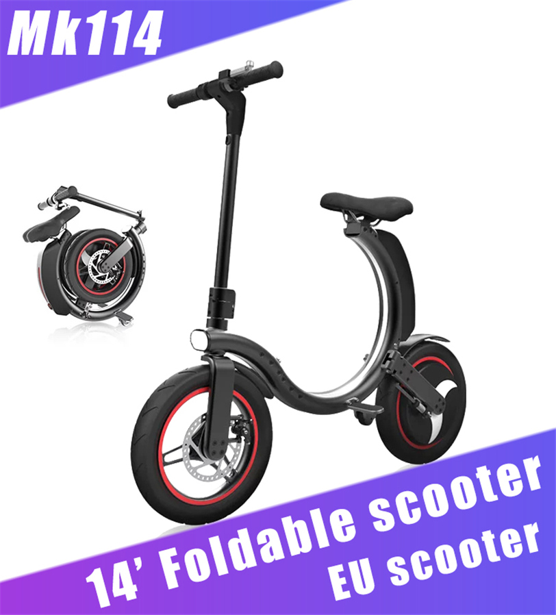 

EU Stock High Quality Scooter Electric Bike 7.8Ah Battery 14 inch Foldable Electrics Bicycle Scooters 35KM Range MK114