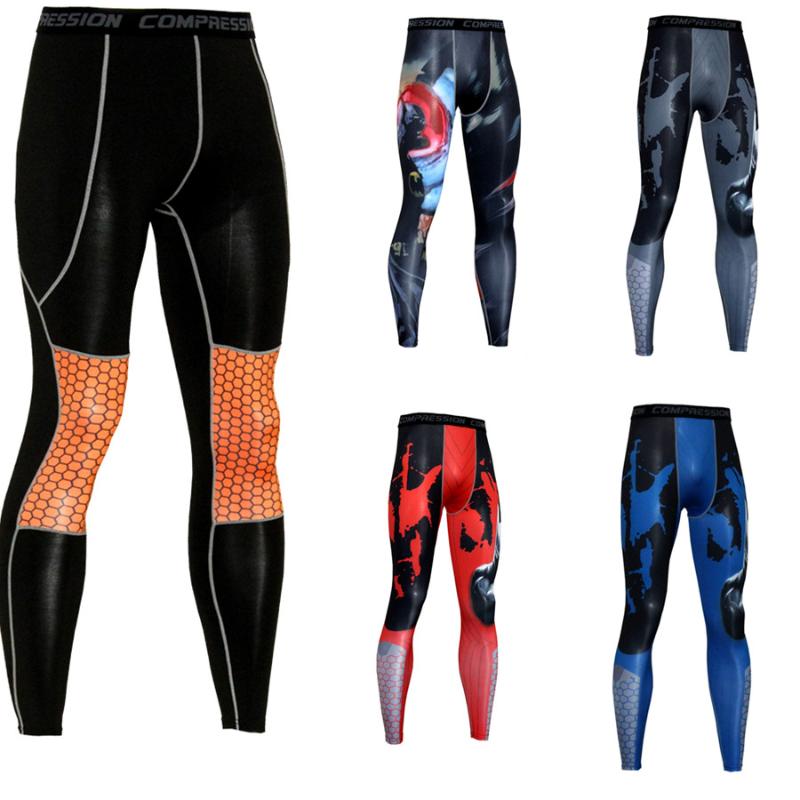 

Gym Running Compression Tights Pants Men Sports Leggings Fitness Sportswear Crossfit Long Trousers Yoga Training Workout Bottoms