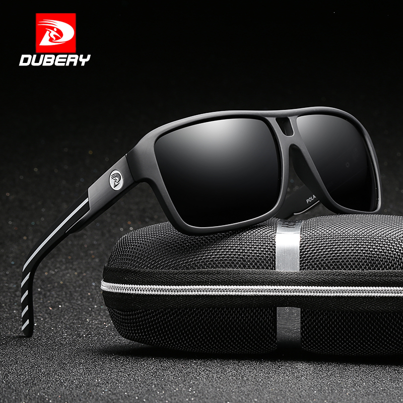 

DUBERY Men's Polarized Sunglasses Aviation Driving Sun Glasses Men Women Sport Designer Zipper Box 008 UV400