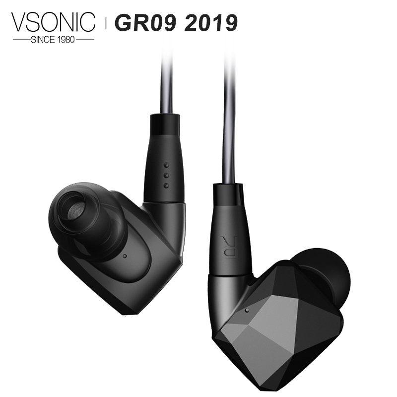 

VSONIC GR09 2020 Version HIFI AUDIO Dynamic Driver Professional Noise Isolation In-Ear Earphone with MMCX Detachable cable