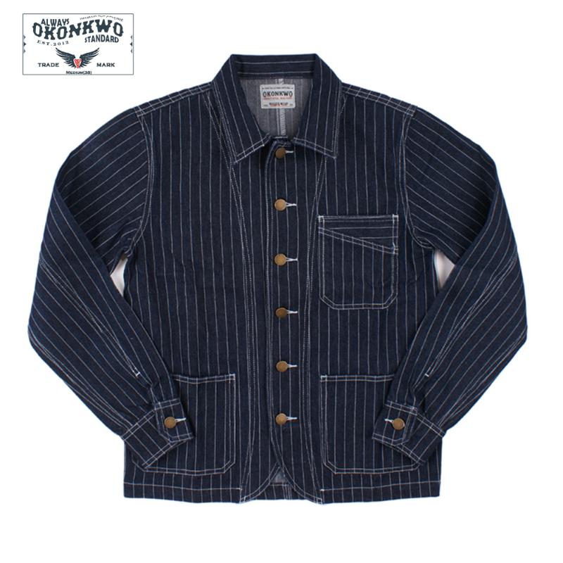 

Men's Primary Color Denim Jacket Tooling Outdoor Climbing Tactical Sport Travel Male Vertical Stripe Coat Tops, Striped