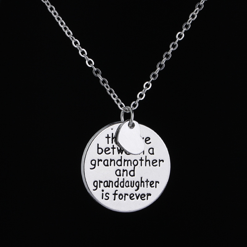 

moda mujer 2020 bisuteria custom bijoux heart letter necklace regalos para el dia de lamadre fete des mere best friend necklace