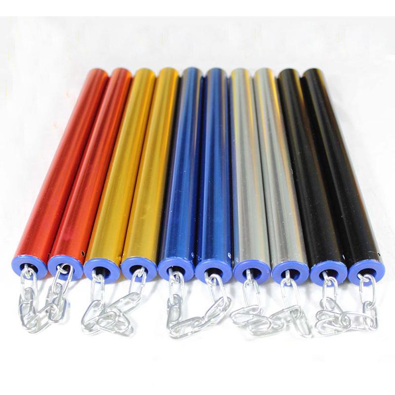 

Wholesale-BruceLee Nunchakus Engraved non-slip aluminum alloy nunchakus / performance stick / combat nunchakus 28cm factory direct free DHL