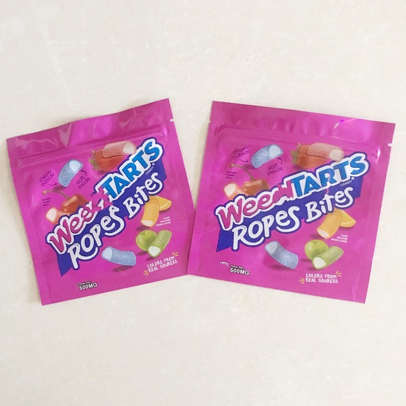 

Weedtarts Ropes Bites Empty 500mg Candy Packaging bag Dank gummies dank rope Nerds Rope Candy Nerds rope Gummy bags candy edibles bag
