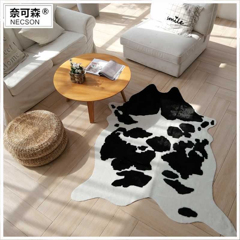 

Cowhide rug zebra striped printed animal faux skin carpet mat leopard tiger Imitation Leather Mat for living room bedding room, F10 tiger 55x82cm