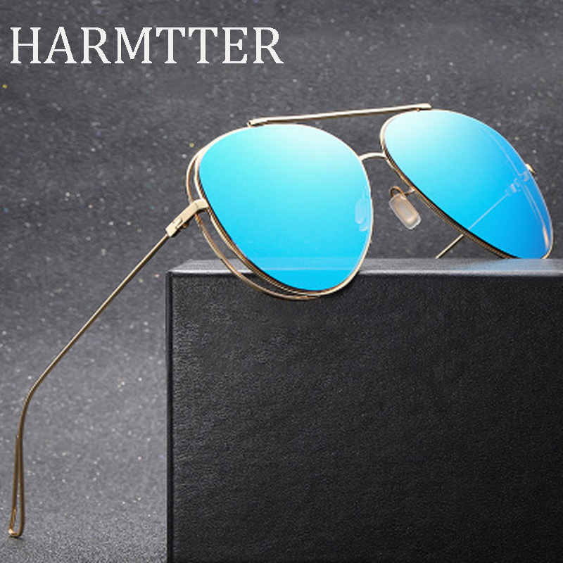 

2020 Fashion Brand design men women Steampunk sunglasses Mirror LENS Colorful gradient oculos Gafas Blue sun glasses PUNK
