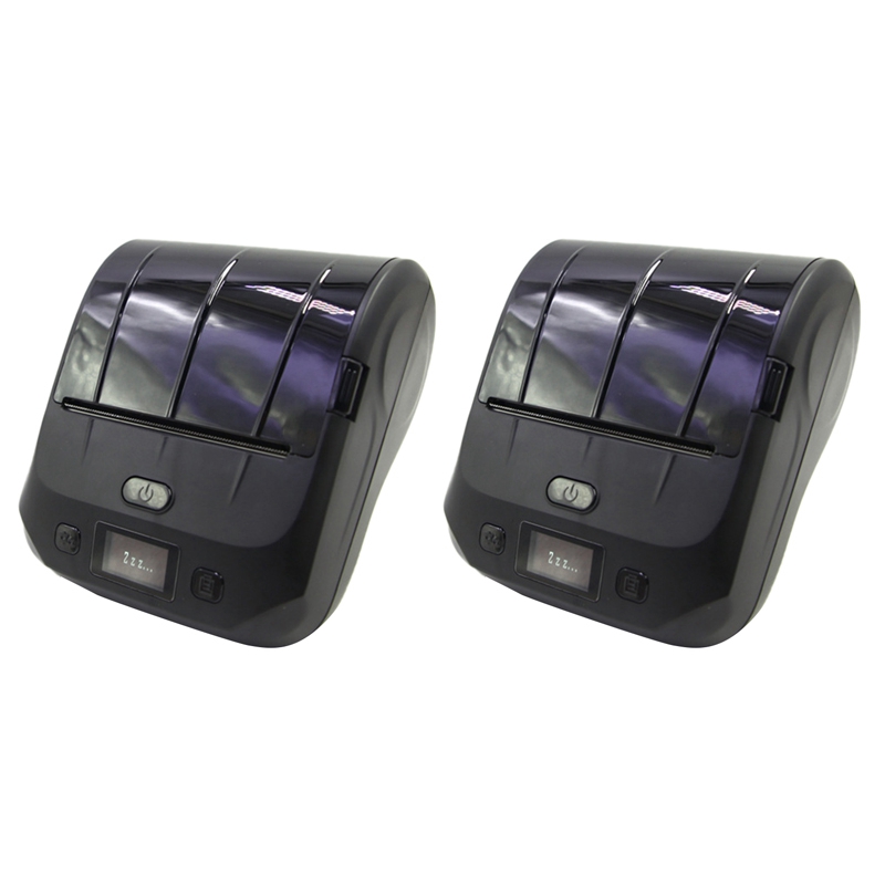 

Thermal Printer 80mm Label Printer Mini Bluetooth Portable 1400MAh Sticker & Label & Barcode