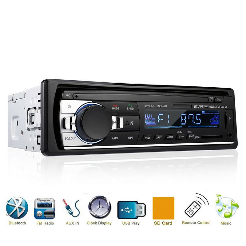 

Car radio 1 Din 12V car stereo Bluetooth MP3 Music Player USB Aux Input TF Card Autoradio With Remote Control