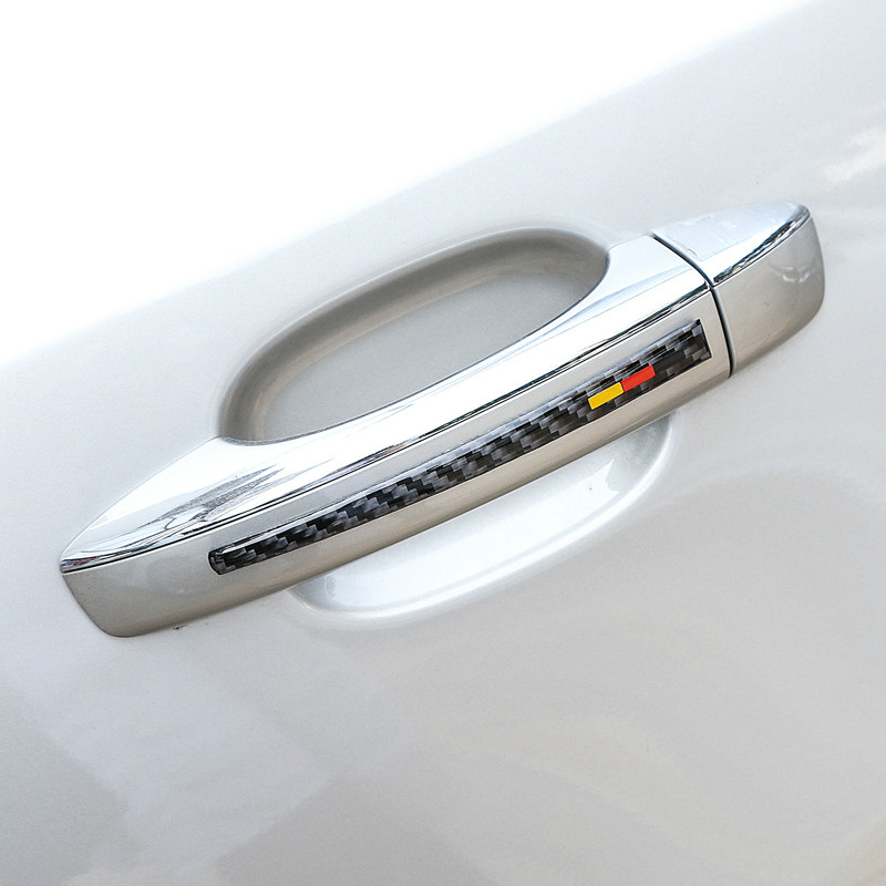 

Carbon Fiber Door Handle Sticker Car Styling Decoration for Audi A4 A5 A6 A7 A3 Q3 Q5 Car-Styling Protection Sticker Accessories