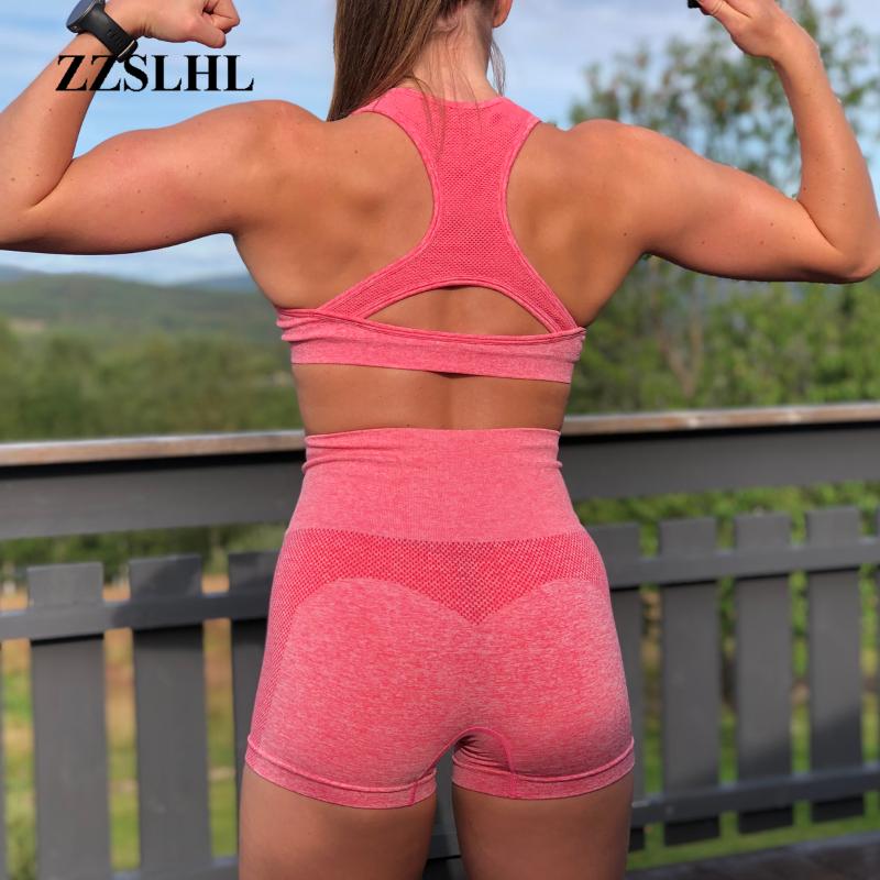 

Women Snow Seamless Short Legging Women Sport Short Yoga Summer Quick Dry Shorts Running Leggings Woman, Pink marl