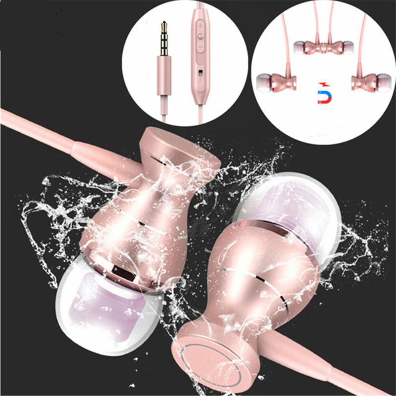 

In-Ear Bass Sound Earphone Headsets Control Magnetic Clarity Stereo Sound With For Mobile Phone MP3