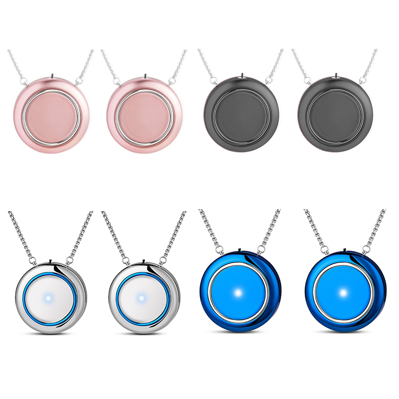 

2 Pack Mini Portable Wearable Air Purifier USB Air Cleaner Personal Negative Ion Generator Freshener