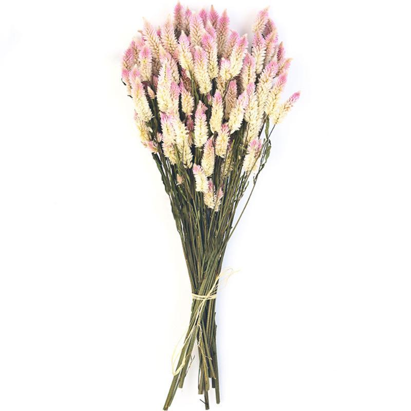 

15pcs Natural Dried Wedding Flower Pink Christmas Valentine's Day Gift Wedding Touch Decor Gift Bouquet, 15pcs pink