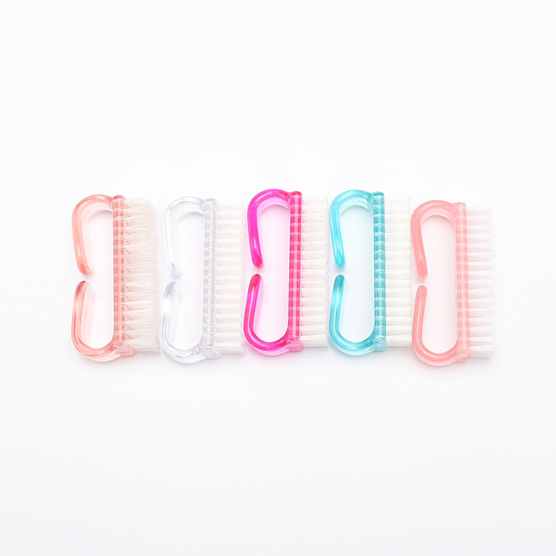 

5pcs Nail Brush Fingernail Toenail Brush Handle Grip Nail for Cleaning Dust Fingernail Scrub Brushes Kit