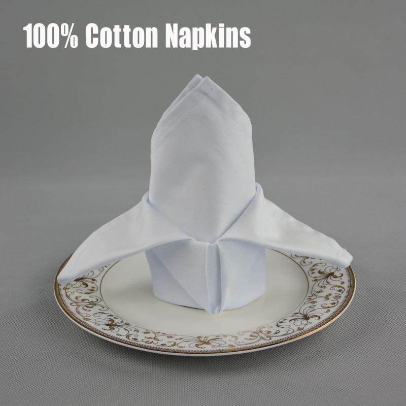 

Table Napkin 10pcs/lot Red/White 100% Cotton 33*33cm Square Folding Cloth For El Western Restaurant Dining Thick Home Textile