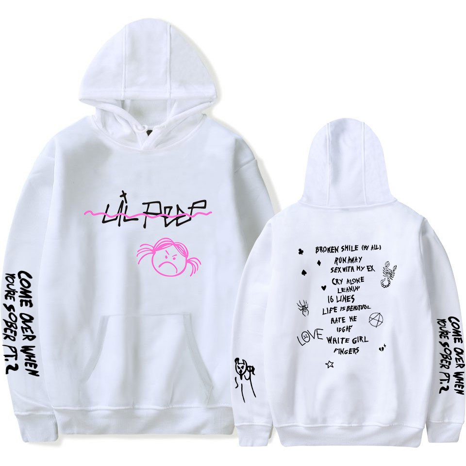 

Lil Peep Hellboy Hoodies Men/Women Hooded Streetwear Sweatshirts Lil Peep Fans Hoodie Harajuku Hip Hop Clothes Oversized Hoodie Y0121, Black