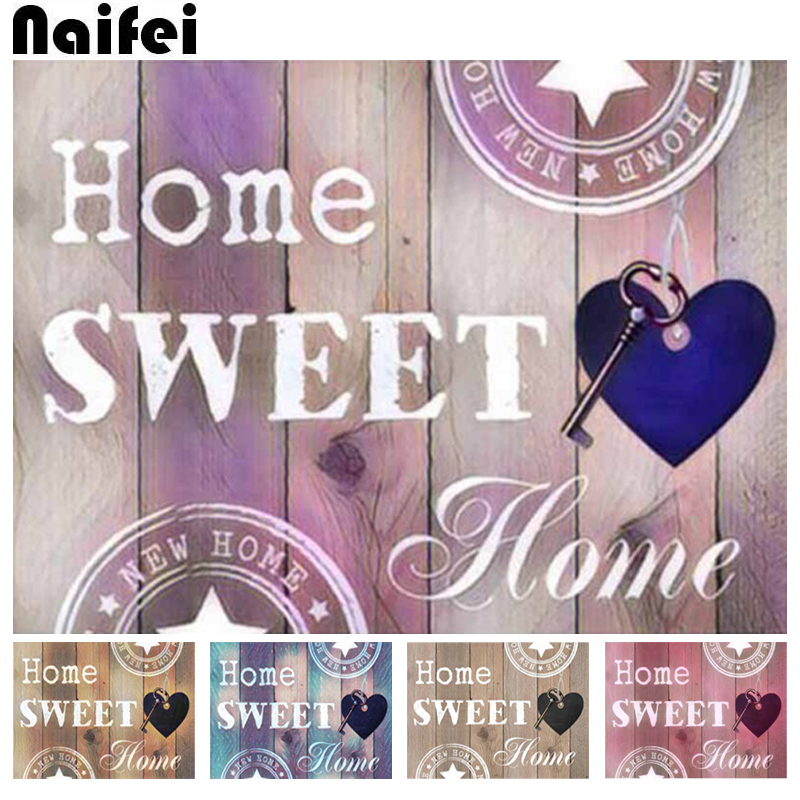 

Photo Custom!5D DIY Diamond Painting!Home sweet picture Diamond mosaic Full square/round Rhinestone Embroidery