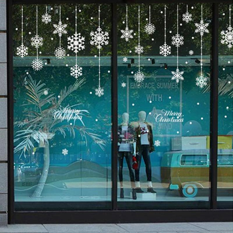 

QIFU Christmas Decorations Window Sticker Christmas Decoration For Home Xmas Decor Merry 2020 Happy New Year 2021