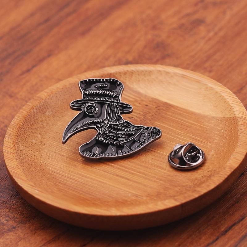 

Punk Collection Enamel Pins Dark Black Brooch Harry Styles Ginsburg Plague Badge Denim Shirt Lapel Gothic Jewelry Gifts