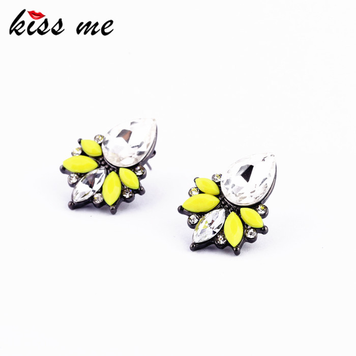 

New Designs 2020 Fashion Graceful Glass Drop Bright colors Earrings Accessories