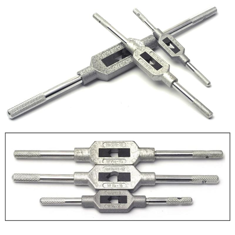 

M1-8/M1-10/M1-12 Adjustable Tap Wrench For Thread Tap Handle Steel Hand Taps Holder Tapping Reamer Tools