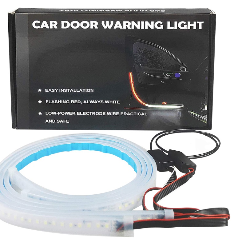 

Door LED Strip, 2PCS 1.2Meter 144 LED Interior Light, Used For Lighting, Decoration And Warning Anti-rear Light, As pic