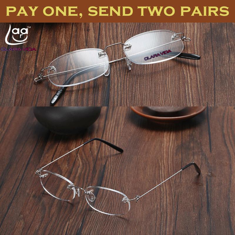

Leesbril Lentes De Lectura Gafas De Lectura Two Pairs! Rimless Light Anti-slip Unisex Reading Glasses+1+1.5+2+2.5+3+3.5+4 928