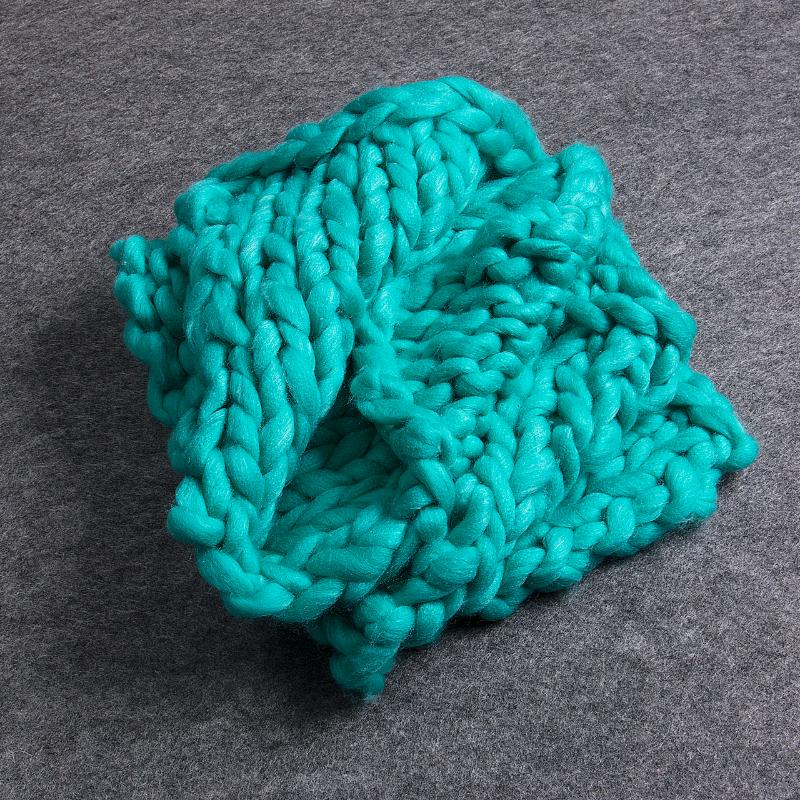

Newest Arrivals faroot 2020 Blanket Hand Chunky Knitted Blanket Thick Yarn Merino Wool Bulky Knitting Throw Hot