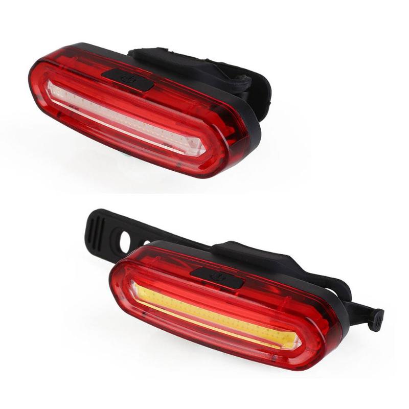 

Bike Rear Light USB Rechargeable Bicycle Cycling Taillight Tail LED Lamp